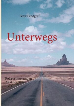 In „Unterwegs“ schildert Peter Landgraf einen Ausflug von Freunden in die Pfalz, eine von der stürmischen Bora unterbrochene Segeltour durch die Inselwelt Dalmatiens, den Ritt eines Fremden an der Seite eines indianischen Fährtensuchers durch den Wilden Westen, Urlaubstage auf der paradiesischen Insel Mauritius, das Leben während der Wirtschaftskrise in den alten Goldgräberstädten Kaliforniens, im Indianerland am Lake Tahoe und in den Weinbergen von Napa und Sonoma Valley und schließlich seine Eindrücke von Wanderungen zu Kultstätten, durch botanische Gärten und zu den atemberaubenden Plätzen Kauais, der ältesten Insel des hawaiischen Archipels.