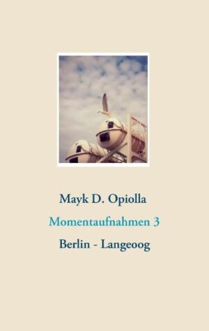 Ein letztes Mal von Berlin nach Langeoog: In der Berliner Wohnung wohnt jetzt ein Fremder. Die Sachen? Expediert, eingelagert, verschenkt. Es gibt kein Zurück mehr. Doch auch auf der Insel stand die Zeit für den Erzähler nicht still. Wir erfahren von Heiligen und Scheinheiligen, vom Schönen und vom Scheitern, von Terror und Tagträumen, von Frust und Feiertagen, von Narben und Nacktheit, vom Sterben und den Sternen, und natürlich: Von der Liebe. Band 3 der Reihe "Momentaufnahmen Berlin - Langeoog" verzaubert mit weiteren Betrachtungen aus dem Leben eines Neu-Insulaners: Sinnlich, melancholisch und ehrlich, durchwoben von berauschend-bildgewaltigen Beschreibungen einer einzigartigen Naturlandschaft, welche den Seewind fühlbar und die Schreie der Möwen und Austernfischer beim Lesen hörbar machen. 40 neue Geschichten