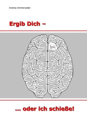 Ich muss zugeben, dass der Titel meines Buches "ERGIB DICH - … ODER ICH SCHIESSE" für Außenstehende etwas makaber klingen mag! Den Titel habe ich ganz bewusst so gewählt, weil ich mir immer bildlich vorstelle, wie die „schlechten“ Zellen in meinem Hirn die weiße Fahne hissen und rufen: „Lass du uns nur in Frieden - dann lassen wir dich auch in Ruhe!“ Ein Arzt hat vor Jahren in seinen Bericht geschrieben, dass ich einen „kindlichen Charakter“ habe. Aber vielleicht ist es ja gerade dieser, der mich bis jetzt vor der URNE bewahrt hat