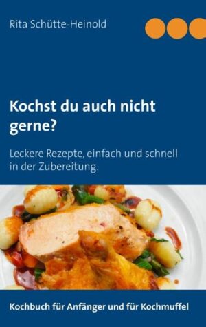 Das ideale Kochbuch für Anfänger und für Menschen, die nicht gerne kochen, aber trotzdem ein leckeres Essen zubereiten möchten. Die Rezepte sind einfach, schnell gekocht und schmecken lecker. Ein Kochbuch nach dem Motto: Manchmal ist weniger mehr.