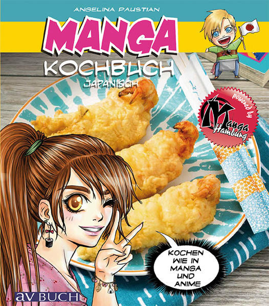 Manga ist die japanische Bezeichnung für Comic. Der als typischer Manga-Stil angesehene Zeichenstil bedient sich Figuren mit betont großem Augen und Kindchenschema. Man unterscheidet dabei noch verschiedene Stile, von coloriert bis s-w und je nach Leserichtung. In Japan finden Mangazeichnungen vielseitige Anwendungen, vom Erzählen reiner Geschichten bis hin zu Bedienungsanleitungen und Kochbüchern. In Japan sind Mangas die Hauptsäulen des Verlagswesens und die Auflagen erreichen Millionenhöhen, auch in Deutschland boomen Mangas seit den 90er Jahren. Inzwischen ist die Welt der Mangas zu einem beachtlichen Markt im Markt herangereift. Spezialbuchhandlungen, spezialisierte Verlage und eine immer noch wachsende Fangruppe. Ganze Messebereiche und Teile von Buchhandlungen sind allein dem Thema Manga gewidmet. Allerorten boomen Zeichenkurse zur Erlernung des Zeichenstils und auch Bücher zum Thema. Alleine in Deutschland erscheinen jährlich hunderte Manga-Bände. Mit dem Titel Manga Kochbuch japanisch“ betritt avBuch ein spannendes Neuland. Die versierte Japankennerin Angelina Paustian ist selber Manga-Fan und mit der Szene sehr vertraut. Für die Illustration im typischen Manga-Stil konnten wir die Manga-Schule Hamburg gewinnen. Im Buch selber werden Fotos der Gerichte kombiniert mit Manga-Charakteren und Comic-Strips. Die Autorin garantiert für authentischen Geschmack und hat Rezepte ausgewählt, die ideal geeignet sind, um erste Erfahrungen mit der japanischen Küche zu machen. Durch die Präsentation im Manga-Stil wird so auch für Unerfahrene das Zubereiten japanischer Speisen kein Hexenwerk mehr sein.