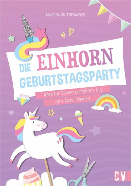 Für eine coole Einhorn- Geburtstagsparty: Kreative Accessoires zum Ausschneiden, Kleben und Spaß haben. Für kleine Einhorn- Fans: Das Ausschneide- Bastelbuch für eine coole Geburtstags- Party ist da! Einladungskarten, Girlande, Tischund Tortendeko, Partyhütchen und viele andere Geburtstags- Motive zum Thema Einhörner lassen das Herz kleiner Bastler höherschlagen. Die Mini- Künstler üben so den richtigen Umgang mit Schere und Kleber und schulen gleichzeitig spielerisch ihre Feinmotorik. Kreative Ideen aus Papier für den Kindergeburtstag Party- Accessoires zum Ausschneiden rund umsThema "Einhörner" Mit Step- by- Step- Anleitungen: Einladungen, Deko u.v.m.