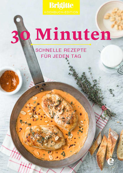 Unkomplizierte Gerichte, die im Nu fertig und trotzdem etwas ganz Besonderes sind? Kein Problem! Egal, was es sein soll - schnelles Feierabendessen, eine warme Suppe oder frischer Salat - die BRIGITTE-Rezepte aus der beliebten 30-Minuten-Rubrik haben ein gemeinsames Motto: minimaler Aufwand, maximaler Genuss! Beste Zutaten, ungewöhnliche Gewürze, einfache Kochmethoden: Essen ist fertig!