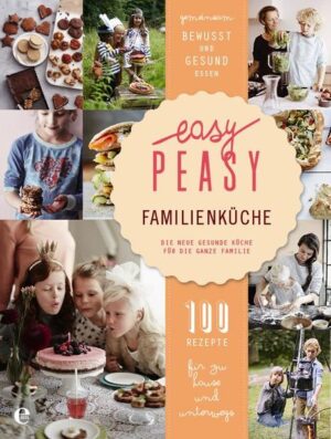 Claire van de Heuvel und Vera van Haren kochen "Easy Peasy Familienküche" und zeigen wie man die ganze Familie spielerisch gesund und genussvoll ernährt. Mit 100 leckeren Rezepten für den Familientisch, die Brotdose, den Spielplatz oder die Geburtstagsparty werden Sie auch Ihre Familie begeistern! Von bunten Frühstücksbowls und leckerschmecker Smoothies über fantasievolle Salatideen, gesunde Gemüsegerichte oder Power-Snack-Balls bis zu kunterbunten Ideen für Süßkram. Zeigen Sie Ihrer Familie mit zeitgemäßen Gerichten und den cleveren Easy Peasy-Food-Regeln, wie viel Spaß es macht, bewusst und gesund zu essen. Mit zahlreichen tollen Tipps zur Ernährung, Planung und Vorratshaltung - so easy peasy!