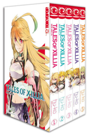 Tales- of- Xillia- Sammelbox ein Must- Have für Fans! Alle fünf Bände des beliebten Manga zum Rollenspiel- Hit Tales of Xillia aus der beliebten Tales- Reihe. Hier wird die Story aus der Perspektive von Milla erzählt: In der Welt von Rieze- Maxia leben Menschen, Elementargeister und Monster in Frieden. Doch durch eine große Katastrophe sind unzählige Elementargeister verschwunden. Milla Maxwell, die Herrin der Elementargeister, macht sich auf den Weg zum Labor der Reichshauptstadt Fennmont. Dort lernt sie den Medizinstudenten Jyde kennen. Gemeinsam kommen sie der Ursache für das Verschwinden der Geister auf die Spur. Milla hat übersinnliche Talente und kann Elementargeister beschwören, Jyde ist trotz seiner jungen Jahre begabt in den Wissenschaften. Beide bringen ihre unterschiedlichen Talente in den Kampf um ihre Welt und deren Bewohner ein. jetzt alle fünf Bände in einer Box schicke Sammelbox ein Muss für Anhänger der Tales- Mangas fast 10 € Preisvorteil gegenüber dem Kauf der Einzelbände Die Tales- Serie von Bandai Namco Entertainment ist mit über 16 Releases eine der populärsten und umfangreichsten Game- Reihen aus Japan. Zu der Franchise, die 1995 mit Tales of Phantasia begann, gehören inzwischen diverse Games, Anime und Manga.