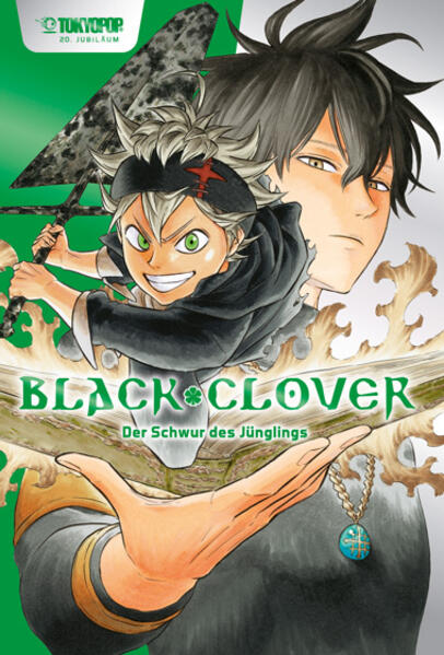 Black Clover aus der Hitschmiede Shonen Jump ist seit Langem einer der angesagtesten Battle-Action-Manga in Deutschland! Darüber hinaus diente Yuki Tabatas Werk als Inspiration für einen TV-Anime, einen Movie sowie mehreren Light Novels! Band 1 der magischen Manga-Reihe erscheint zum 20. Geburtstag von TOKYOPOP in einer großformatigen Hardcover-Edition mit vielen Veredelungen und Farbseiten! Asta und Yuno könnten unterschiedlicher nicht sein. Während Asta tollpatschig, laut und ohne magische Fähigkeiten ständig für Aufruhr sorgt, ist Yuno stets besonnen, ruhig und besitzt ein angeborenes Talent für Magie. Doch ein Versprechen verbindet sie, denn sie wollen beide König der Magier werden und geben alles dafür, ihr Ziel zu erreichen!