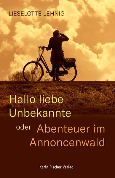 »Alleinradeln ist möglich, aber nicht sinnvoll! Sie, verwitwet, in die Jahre gekommen, aber gut erhalten, sucht männliches Pendant, welches Obiges genauso sieht. Humor erlaubt! Neugierig? Dann melde Dich: XXX« (meine E-Mail-Adresse) Es meldeten sich siebzehn Herren. Zwölf davon besaßen entweder gar kein Rad oder es hing/stand kaputt in der Garage oder sie hatten gar nicht vor, mit mir Rad zu fahren. Von dieser Gruppe Mann wurde meine Annonce entweder einfach missverstanden, falsch interpretiert und auch hin und wieder verbal mit sehr eindeutigen Angeboten versehen …