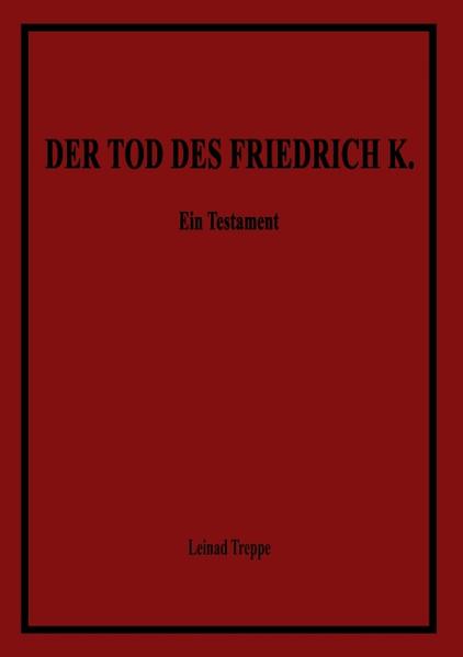 Friedrich K. ist am Ende seines Lebens angekommen: Seine abenteuerliche Reise durch Afrika endet in der legendären Oasenstadt Djanet in der zentralen Sahara. In einem Hotelzimmer schreibt er 12 Stunden lang seiner verrinnenden Lebenszeit hinterher, er rechnet mit sich und der Menschenwelt ab, und wenn die Sonne aufgeht will er sich das Leben nehmen. Doch in dieser letzten Nacht geschieht etwas mit ihm.