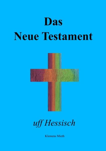 Das Neue Testament uff Hessisch EIN BUCH FÜR ALLE, die einmal die Worte von Jesu anders erfahren möchten. Jesus selbst predigte nicht in der damaligen Schriftsprache Hebräisch sondern im aramäischen Dialekt, also der Sprache, die von den Menschen auf der Straße gesprochen wurde. Wie seine Predigten in einer Mundart auf die Menschen der damaligen Zeit gewirkt haben, möchte der Autor mit der Übersetzung in den hessischen Dialekt für die heutige Generation erfahrbar machen. Das Buch erinnert somit an die Ursprünge der Evangelien und erweckt eine neue Freude an den Worten von Jesus. Nicht zuletzt wird hierdurch die Hessische Mundart am Leben gehalten.