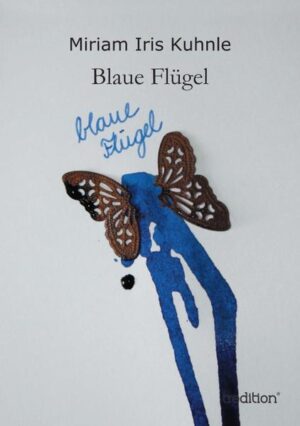 BLAUE FLÜGEL "Ein wundersames, wunderschönes und doch grausames Buch über die Gedankenwelt mit Depressionen." Mit einer RUHE in mir, die ich noch nie empfunden habe, schlafe ich beruhigt ein. Ruhe im Körpergehäuse. Denn mein Körpergehäuse liegt mit Adam auf meinem Bett und der Rest, alles in mir, ist in einer Schneekugel voller Stille- Flocken