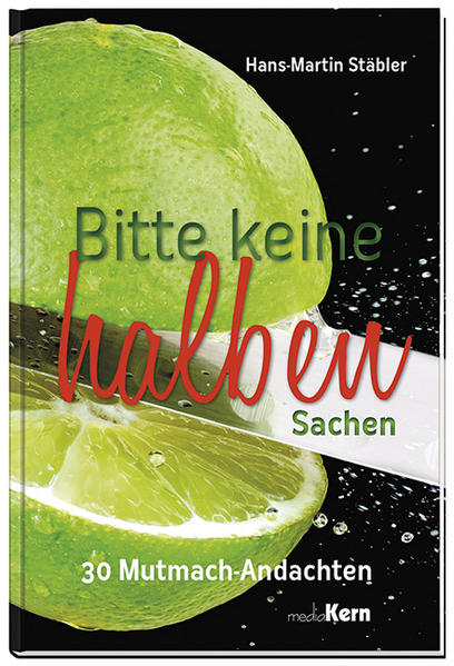 Mit diesen 30 Mutmach-Andachten möchte ich einfach zeigen, wie Gott uns segnet, wenn wir ganz nah bei ihm bleiben und uns mitten im Alltag fest an Jesus anlehnen. Bitte, keine halben Sachen im Leben und im Glauben! So charakterisiert der Autor selber im Vorwort seine Andachtstexte, in denen er biblische Aussagen und geistliche Einsichten immer wieder auch mit persönlichen Erlebnissen illustriert.