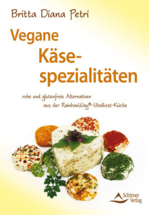 Wer sich vegan oder laktosefrei ernähren möchte, muss nicht zwingend auf Frischkäse, Pastakäse oder gar Käsekuchen verzichten. Britta Diana Petri, Expertin für Rohkost, zeigt dem Leser in ihrem neuesten Buch, wie er roh-vegane 'Käsespezialitäten' auf der Basis von Nüssen und Samen ganz leicht selbst herstellen kann. Ob Macadamiafrischkäse, Mandelquark, Käsecracker, Käsewraps oder Käsekuchen - alle Kreationen lassen sich einfach zubereiten, sind naturgesund und einfach lecker. Auch Käseliebhaber, die sich (noch) nicht vegan ernähren, werden von diesen Rezepten begeistert sein.