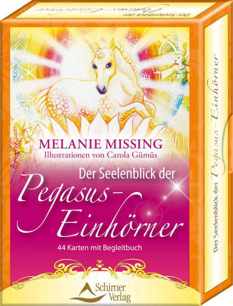 Pegasus- Einhörner sind ganz besondere Wesen. Sie entstammen der kraftvollsten Lichtenergie und bestehen aus reiner Liebe. Mit ihren transformierenden Heilkräften möchten sie den Menschen beistehen und sie dabei unterstützen, die Herausforderungen des Lebens anzugehen und mit Leichtigkeit zu meistern. Die wunderschönen, farbenfrohen Bilder der spirituellen Künstlerin Carola Gümüs laden nicht nur zum Hinwegträumen ein, sondern wirken auch energetisch. Sie ermöglichen es dem Betrachter, zu genau dem Pegasus- Einhorn eine Verbindung herzustellen, das ihm in seiner momentanen Lebenssituation am meisten Unterstützung bieten kann. Die Übungen, die Kurzmeditationen, die kraftvollen Affirmationen und die traumhaften Fantasiereisen von Melanie Missing verbinden den Leser mit dem entsprechenden Pegasus- Einhorn. Auf diese Weise kann jeder die Lichtenergie und die Kraft dieser außergewöhnlichen Lichtwesen in sein Leben holen.