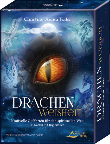 Die mystische Welt der Drachen sie verheißt Abenteuer, Liebe und Magie. Die Drachen stehen uns mit dem Kartenset als Seelenbegleiter, Ratgeber und Freunde zur Seite. So gelangen tiefe Weisheit und unverfälschte Liebe zurück zu uns und schenken uns Freiheit, Kraft und Mut für den Alltag. Neben einzelnen Botschaften bergen die Karten für diejenigen, die offenen Herzens nach Wahrheit streben, einen noch wertvolleren Schatz: einen Leitfaden zur spirituellen Vervollkommnung.