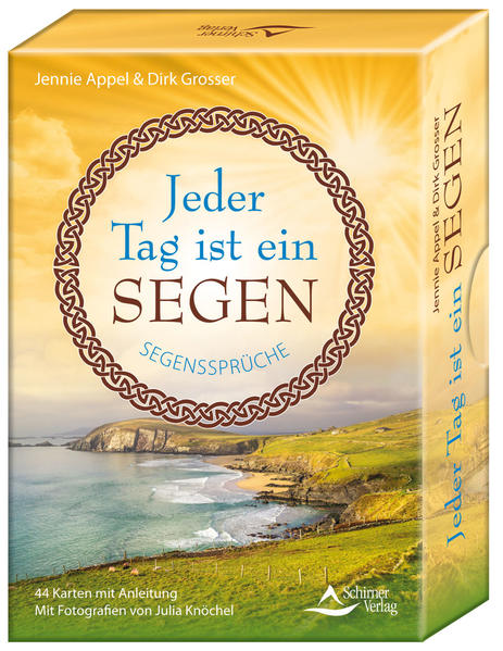 Berührende Motive aus Irland - schroffe Klippen, grüne Hügel, uralte mystische Steinkreise - verbinden sich mit achtsamen Worten zu heilsamen Impulsen, die auf vielen Ebenen ihre Wirkung entfalten. Dieses Kartenset ist ein lebendiger Ausdruck der uralten Kunst des Segnens. Einer Kunst, die uns auf das Wunder jedes Augenblicks hinweist und allen Aspekten unseres Lebens Wertschätzung entgegenbringt. Tag für Tag können wir eine neue Karte ziehen und den Segen mit in unsere Meditation nehmen. Oder wir lassen das schöne Kartenmotiv einfach auf uns wirken. So wird eine innere Haltung des Staunenkönnens und der Dankbarkeit genährt, die uns die Welt mit neuen Augen sehen lässt.