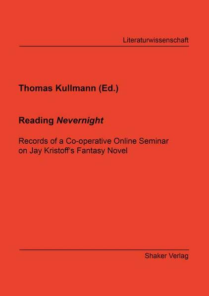 The present volume on Jay Kristoff’s Nevernight (2016) was written by 25 students of Osnabrück University. It offers a selection of the contributions to an online seminar course conducted by Thomas Kullmann in the spring and summer of 2020, during the coronavirus lockdown. In chapter- by- chapter interpretations and essays on specific issues the students explore the literary techniques found in Nevernight and discuss its connections to present- day real- life experiences, to contemporary manners, ethic and politics. The volume further records the questions and comments elicited by these essays and interpretations, and the answers provided by the authors. The literary issues discussed include the identity of the narrator, the points of view chosen, imagery and other stylistic means, reader response and the concept of the implied reader, intertextuality and references to pre- texts, gender theory and postmodernism. The volume thus provides a non- dogmatic introduction to literary criticism and scholarship. A central issue of the seminar discussions recorded is the relationship between fantasy and real life, proceeding from the assumption that fantasy writing is related to life metaphorically, while a more metonymic mode is found in realist fiction. The student responses to Nevernight testify to the power of this literary text to make readers think about and discuss issues of common concern: Does the end justify the means? Is revengefulness an acceptable emotion? Can or should we trust one another? Can a childhood trauma be overcome? Can competition go along with friendship? Do love and sexuality involve obligation? Discussing the novel helped the students conceptualize these issues and demonstrated the capacity of a literary text to open channels of communication.