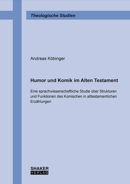 Humor und Komik gehören zu den Eigenarten des Menschen. Sie sind daher in allen Kulturen beheimatet. Auch wenn die Erfahrung zeigt, dass das, was als komisch gilt, zumeist orts- und zeitabhängig ist, waren und sind Humor und Komik doch überall feste Bestandteile des Alltags, der menschlichen Interaktion und der Unterhaltung. Warum also sollte gerade das Alte Testament, das keinen Wesenszug und keine Gemütslage des Menschen verschweigt, so bedeutsame Eigenarten wie den Humor und die Komik aus seinen Texten ausklammern? Tatsächlich treten diese beiden Phänomene in alttestamentlichen Erzählungen zahlreich und auf vielfältige Weise in Erscheinung. Bislang hat dieses Thema allerdings sowohl in der Rezeptionsgeschichte als auch in der Exegese des Alten Testaments nur wenig Beachtung gefunden. In dieser Arbeit setzt sich der Autor deshalb das Ziel, in alttestamentlichen Erzählungen Strukturen des Komischen zu erforschen und ihre Funktionen zu entschlüsseln. Hierfür war es erforderlich, interdisziplinär zu arbeiten und thematisch relevante Erkenntnisse der Philosophie, der Sprachwissenschaft und der Gelotologie miteinzubeziehen.