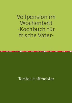 Ein Kochbuch für werdende Väter, die die Wochenmbettpflege alleine stemmen wollen. Dabei allerdings spätestens vorm Herd oder Waschmaschine kapitulieren müssen. Dieses Buch soll versuchen, locker an die Thematik heranzugehen und Lust auf "Mehr" machen. Hier finden sich keine hochgereizten Rezepturen, die Man(n) nicht kocht, sondern viele Basics und Möglichkeiten. Auch Väter sollen und können die Zeit angenehm zu erleben. Kochen ist kein Hexenwerk, sondern auch nur eine Bauanleitung.