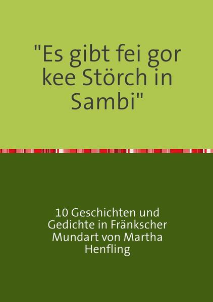 Im Raum der Globalisierung haben die Sprachen immer mehr Bedeutung. Leider gehen hierbei die Dialekte immer häufiger verloren. In diesem Buch können Sie das Leben in einem kleinen fränkischem Dorf in Mundart nachlesen. Alle Geschichten wurden so erlebt, sind authentisch und in einer humoristischer Art niedergeschrieben. Tauchen Sie ein in das typisch fränkische Dorfleben und versetzen Sie sich trotz ständiger Globalisierung in das Dorfleben einer anderen Zeit!