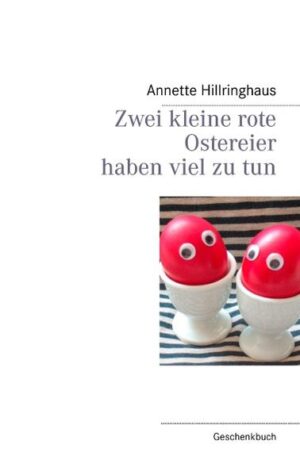 Folgeband zum skurrilen Geschenkbuch „Das kleine rote Osterei und die Weltreise“. Was machen eigentlich zwei kleine rote Ostereier so den lieben langen Tag? Oh, sie sind sehr beschäftigt und haben alle Hände voll zu tun. Ein ganzer Tag reicht dafür überhaupt nicht aus! Eine vergnügliche Fotogeschichte mit unerwarteten Wendungen. Das Geschenkbuch für Groß und Klein zu jedem Anlass …