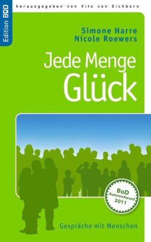 Die Autorinnen Simone Harre und Nicole Roewers haben ganz normale Menschen gefragt, was für sie Glück ist. „Geld“ und „Erfolg“ haben sie als Antwort fast nie bekommen. Stattdessen kommt das Glück mal einfach, mal schwer, in Form einer roten Peperoni, eines Sattelschleppers, knöcheltiefen Matsches oder gar erst nach einer tiefen Krise. Aus den sehr persönlichen Gesprächen sind berührende, traurige, beherzte und Mut machende Texte entstanden. Und bei den Autorinnen die Einsicht, dass es ihn nicht gibt, den großen berechenbaren Plan vom glücklichen Leben. Aber dass trotzdem - oder gerade deshalb - jedes Leben jederzeit der Beginn einer Glücksreise sein kann.