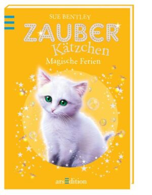 Mit dieser kleinen Katze wird Lesen ein magisches Vergnügen! Dieses bezaubernde Kinderbuch der Bestsellerautorin Sue Bentley eignet sich perfekt für Grundschülerinnen ab der 2. Klasse und zum Vorlesen für die Kleinen. Die warmherzigen Geschichten um das verzauberte kleine Kätzchen Flamme sind das ideale Geschenk für Mädchen ab 7 Jahren. Eine fantastische Geschichte um einen verzauberten kleinen Löwenprinzen und seine menschliche Freundin Kara verbringt ihre Ferien in einem Sommercamp. Sofort schließt sie Freundschaft mit Felicity und Cherry, mit denen sie ein Zimmer bezieht. Und sie lernt Flamme kennen, ein kleines magisches Kätzchen, das Karas Hilfe braucht. Kara und ihre Freundinnen erwarten ereignisreiche Ferien mit einem Hauch Magie … Perfekt für Mädchen ab 7 Jahren zum Selberlesen und zum Vorlesen für die Kleinen Große Buchstaben und serifenlose Schrift erleichtern das Lesen – so verfestigt sich die Lesekompetenz Viele niedliche Bilder lockern die Geschichte auf Ideal für kleine Tierfreundinnen Extra- Motivation: Zu diesem Buch gibt es ein Quiz bei Antolin Über das Buch Mit ihren magischen Geschichten verzaubert die Bestsellerautorin Sue Bentley die Herzen der Kinder. Das kleine Kätzchen Flamme findet in jedem Abenteuer eine Freundin, die es beschützt und deren Leben es mit seiner Magie gehörig durcheinanderwirbelt. Mit Flamme erlebt man jede Menge Abenteuer! Geschichten, die zu Herzen gehen, verzaubern und Lust aufs Lesen machen!