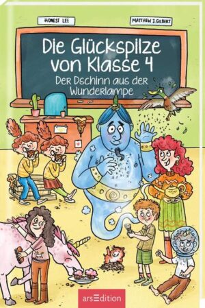 Ein verrücktes und lustiges Kinderbuch über eine ungewöhnliche Schulklasse Die lustigen Abenteuer einer ganz besonderen Schulklasse sind der ideale Lesestoff für Jungs und Mädchen ab der 3. oder 4. Klasse. Die kurzen Kapitel sind einfach zu lesen und vollgepackt mit Humor, Action und jeder Menge Schulabenteuern. Für alle, die zuhause sind: Lesen tut gut! Nicht immer ist es leicht, Kinder zuhause sinnvoll zu beschäftigen. Bücher fördern die Kreativität und sind das beste Mittel gegen Langeweile. Mit einer spannenden Geschichte vergeht die Zeit wie im Flug! Ein Dschinn im Klassenzimmer! Als die Lehrerin Stella Schlamassel eine magische Wunderlampe findet, lässt sie irrtümlich einen Dschinn frei, der jedem ihrer Schüler einen Wunsch verspricht! Die Schüler der Klasse 4 sind natürlich Feuer und Flamme! Und mit den magischen Wünschen halten hungrige Dinosaurier, stapelweise Pizza, wild fotografierende Paparazzi und viel Chaos Einzug ins Klassenzimmer. Lustige Lesehappen: Die witzig-absurden Schulgeschichten von Honest Lee und Matthew J. Gilbert machen Kindern und Eltern Spaß Für schnelle Leseerfolge: Kurze Kapitel, einfache Sätze und lustige Bilder Ab 9 Jahren: Ideal für abenteuerlustige Jungen und Mädchen ab der 3. Klasse zum Selberlesen oder zum Vorlesen für jüngere Geschwister Das perfekte Geschenk: Nie war Schule so lustig und chaotisch! Extra-Motivation: Zu diesem Buch gibt es ein Quiz bei Antolin Alle Bände der Reihe Band 1: Die Glückspilze von Klasse 4 – Stinkreich über Nacht (978-3-8458-3423-8) Band 2: Die Glückspilze von Klasse 4 – Der Dschinn aus der Wunderlampe (978-3-8458-3424-5)