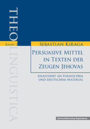 In der Arbeit werden sprachliche Mittel mit persuasiver Funktion in Texten der Zeugen Jehovas untersucht. Neben den Ebenen der Morphologie, Syntax und Lexik werden auch bestimmte stilistische Besonderheiten behandelt. Die exemplarische Analyse eines kurzen Textes der Wachtturm-Gesellschaft veranschaulicht das Zusammenspiel verschiedener persuasiver Mittel. In Folge der Untersuchung lassen sich die persuasiven Mittel drei verschiedenen Kategorien zuordnen: a) Bekräftigung der Glaubwürdigkeit des Senders, b) Schaffung einer Gemeinschaft von Sender und Empfänger und c) eigentliche Persuasion, d.h. eine Einflussnahme auf Verhaltensweisen und Einstellungen des Empfängers. Wird während der Analyse von einem neutralen Persuasionsbegriff ausgegangen, so erfolgt im Anschluss eine Gegenüberstellung zweier Perspektiven-der Binnensicht von Zeugen Jehovas und einer kritischen Außensicht-von denen aus betrachtet es sich beim Wachtturm-Studium um Belehrung bzw. Manipulation handelt. Da es sich bei der Arbeit ursprünglich um eine Magisterarbeit im Bereich der polonistischen Sprachwissenschaft handelt, erfolgt die Analyse anhand polnischen Sprachmaterials. Allerdings wurden mit Blick auf Leser ohne Polnisch-Kenntnisse jeweils die deutschen Fassungen ergänzt.