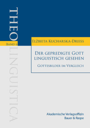 Die Publikation "Der gepredigte Gott linguistisch gesehen. Gottesbilder im Vergleich" knüpft an die Erkenntnisse von Clare GRAVES und seinen Schülern (Don Edward BECK und Christopher C. COWAN) sowie-vor allem-an das Buch "Gott 9.0. Wohin unsere Gesellschaft spirituell wachsen wird" von Marion KÜSTENMACHER, Tilmann HABERER und Werner Tiki KÜSTENMACHER (2010) an. Vor diesem Hintergrund wirft Elzbieta Kucharska-Dreiß einen neuen Blick auf die Predigt als kommunikatives Ereignis, in dem Gottesbilder tradiert, ausgelegt, kritisch hinterfragt, aktualisiert und weitergegeben werden. Selbstverständlich geht es in der Predigt nicht nur um Gottesbilder, aber es geht eben auch um sie, und sie sind es, die das Verhältnis eines Menschen zum Sacrum und zur Religion, zu anderen Menschen, zur Umwelt und nicht zuletzt zu sich selbst maßgeblich prägen. Die Autorin analysiert ausgewählte Predigten und macht auf den Zusammenhang zwischen der Rezeption der Predigt und den dort enthaltenen (sprachlichen) Gottesbildern aufmerksam.