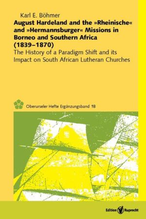 Wer war August Hardeland, umstrittener Missionar in Borneo und Südafrika? Diese missionsgeschichtliche Untersuchung untersucht durch ihn ausgelöste Konflikte um Missionsverständnis und -praxis. Die abgedruckten Dokumente ermöglichen Analysen darüber hinaus.