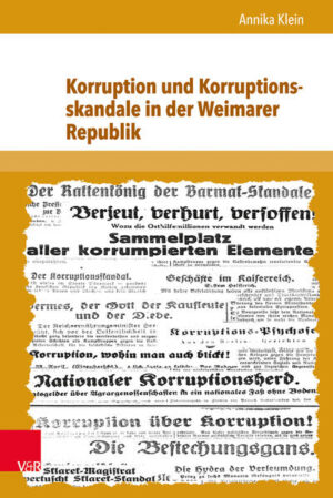 Korruption und Korruptionsskandale in der Weimarer Republik | Bundesamt für magische Wesen