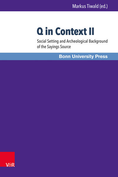 For the right understanding of the Sayings Source Q not only the relation to early Judaism but also the social “landscape” in which the texts evolved is undeniably crucial. Here results of Galilean Archeology are brought into contact with sociological models how Jesus and the Q-community might have interacted with their contemporaries (cf. the thesis of social disruption by G. Theißen, attitudes in early Judaism towards the Temple by B. Ego, the role of women in early Judaism by T. Ilan, the situation in the Diaspora by P. Trebilco). The question is also extended to the social profile of the authorities behind the Sayings Source Q: Were they itinerant prophets or village scribes?