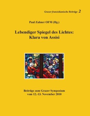 Achthundert Jahre der Lebensform und der Berufung Klaras wurden 2011/12 auf der ganzen Welt gefeiert: Im Jahre 1211 schloss sich Klara der Lebensform des heiligen Franziskus von Assisi an und ließ sich in San Damiano, in der Nähe von Assisi, nieder. Bald wuchs aus ihrer persönlichen Berufung eine größere Gemeinschaft, der sich viele Frauen in der ganzen damals bekannten Welt in vielen Gemeinschaften anschlossen. Aus Anlass dieser Jubiläumsfeier führte das Franziskanerkloster in Graz ein Symposium über Klara von Assisi durch, das ihr Leben zwischen Bettelarmut und Beziehungsreichtum sowie die Gründungsgeschichte ihrer Gemeinschaften deutlich werden und die verbreitete Klara-Liturgie in ihren Quellen und in gesungener Fassung neu bekannt werden ließ. Klara von Assisi ist und bleibt durch die Jahrhunderte hindurch ein lebendiger Spiegel des Lichtes, der immer wieder und auch heute noch Menschen bewegen und berühren kann.