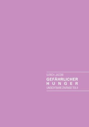 Mit "Gefährlicher Hunger" erscheint der zweite Teil ungewöhnlicher Kurzgeschichten unter "Unsichtbare Zwänge". Wieder lässt der Autor Ulrich Jacobi den Leser teilhaben an seltsamen Geschehnissen und Gedanken, die ihn auffordern, seine Phantasie zu beanspruchen. Hinter allen Geschichten steht das Verständnis für menschliche Schwächen und Unzulänglichkeiten gepaart mit einem humorvollen Augenzwinkern.