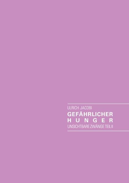 Mit "Gefährlicher Hunger" erscheint der zweite Teil ungewöhnlicher Kurzgeschichten unter "Unsichtbare Zwänge". Wieder lässt der Autor Ulrich Jacobi den Leser teilhaben an seltsamen Geschehnissen und Gedanken, die ihn auffordern, seine Phantasie zu beanspruchen. Hinter allen Geschichten steht das Verständnis für menschliche Schwächen und Unzulänglichkeiten gepaart mit einem humorvollen Augenzwinkern.