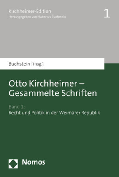 Otto Kirchheimer - Gesammelte Schriften | Bundesamt für magische Wesen