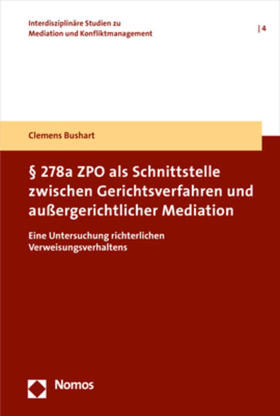 § 278a ZPO als Schnittstelle zwischen Gerichtsverfahren und außergerichtlicher Mediation | Bundesamt für magische Wesen