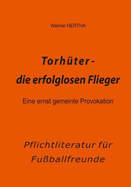 Wenn ein Torhüter den herannahenden Ball im Laufen nicht mehr erreichen kann, soll er einen Hechtsprung ausführen. So steht es in den Trainingsanleitungen. Damit unterstellen deren Verfasser, dass ein Torwart schneller fliegen kann als sprinten. Der Autor würdigt den Hechtsprung des Torhüters als attraktive Aktion, zweifelt aber an, dass der zum Fangen, Abwehren oder Ablenken des Balles besser geeignet sein soll als das Sprinten zur "Einschlagstelle". Mit populären Begriffen aus der Körpermechanik, mit Witz und bewusst provozierenden Behauptungen wird der Leser zum genussvollen, aber auch kritischen Erleben von Fußballspielen angeregt. In dem Büchlein werden typische Situationen aus echten Spielen mit realen und Kose-Namen zitiert. Auch das Show-Business rund um den Fußball wird in ernster und heiterer Weise gewürdigt. Dass der Torwart ohne Bodenkontakt ziemlich hilflos durch den Torraum schwebt, in jeder Hundertstel Sekunde an Tempo und Höhe verliert, dass er für gezielte Bewegungen seiner Arme und Beine nur wenig Gegenkraft zur Verfügung hat und nach verhältnismäßig kurzer Flugphase ziemlich unkontrolliert auf den Boden klatscht, das alles scheint noch keinem Menschen aufgefallen zu sein. Mit den Füßen auf dem Boden, wird behauptet, kann der Torhüter im Sprint sein Tempo mit jedem Schritt erhöhen und in aufrechter Körperhaltung jede Stelle des Torraumes mit den Händen oder Füßen erreichen. Damit können selbstverständlich nicht alle Tore verhindert werden. Schüsse und Kopfstöße aus kurzer Distanz, verdeckte, abgefälschte, aufgesetzte und ungewöhnlich scharf geschossene Bälle, Heber, Abpraller und Angetäuschte werden auch weiterhin für attraktive Tore sorgen. Der Hechtsprung, als Aktion zur Abwehr von Toren, steht hier auf dem Prüfstand - oder davor. Denn der Autor möchte erreichen, dass über dessen Berechtigung diskutiert und mit wissenschaftlicher Gründlichkeit ermittelt wird, in welchen Situationen er die bessere oder die weniger gute Aktion zum Fangen oder zur Abwehr des Balles ist. In Ausflügen zu anderen Sportarten wird nachgewiesen, dass sich auch dort Veränderungen nur langsam und gegen den Widerstand und die Gewohnheiten der Praktiker durchsetzten. So bewirkten der V-Stil beim Skispringen und der Klappschlittschuh beim Eisschnelllauf Quantensprünge in den sportlichen Ergebnissen. Seine provokante, satirische Denk- und Schreibweise entwickelte der Autor als Texter und Büttenredner im Suhler Carnevals-Club SCC.