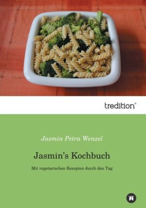 Jasmin's Kochbuch beinhaltet über 80 vegetarische Rezepte. Ob für das Frühstück, für das Mittagessen, für nachmittags oder für abends. Für jede Tageszeit gibt es verschiedene Rezepte. Die Zutaten beziehen sich dabei immer auf 2 Personen. Alle Rezepte sind ganz leicht und schnell zu kochen bzw. zu backen.