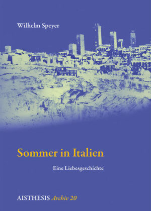 Ein märchenhaftes Buch über einen, der nicht mehr an die Liebe glaubt, um ihr dann nur umso mehr zu verfallen. Ein Buch über Nähe und Distanz zwischen Liebenden, über die Lust des Verzichts und der Hoffnung auf Erfüllung, auch wenn die unwahrscheinlich ist. Und natürlich ist es ein Buch über das magische Sehnsuchtsland Italien, bevor es vom Massentourismus heimgesucht wurde. Wilhelm Speyer wurde 1887 in Berlin als Sohn eines jüdischen Fabrikanten geboren. Er besuchte das Landerziehungsheim Haubinda, absolvierte ein ungeliebtes Jurastudium, nahm am Ersten Weltkrieg teil und widmete sich danach ganz der Literatur. Bekannt wurde er als Autor des Jugendbuches „Der Kampf der Tertia“ (1927, Rowohlt)