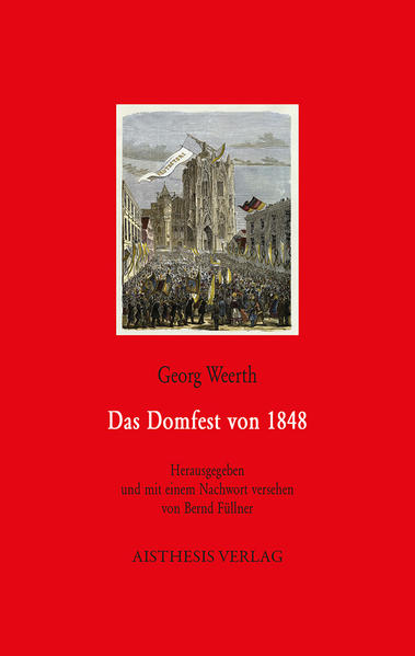 Georg Weerth (1822-1856), in Detmold geboren, war, wie er selbst betonte, ein „halber“ Rheinländer. Der rheinische Karneval und der Dom sind ihm aus seiner Kölner Zeit bestens vertraut, was seiner satirischhumoristischen Farce „Das Domfest von 1848“ zugutekommt. Weerths frecher Kommentar des großen Events zur 6. Säkularfeier der Dom-Grundsteinlegung am 15. August 1848 hat unverkennbar karnevaleske Züge. Jede Seite weist den Autor als großen Satiriker und Humoristen aus, der nie seine Wirkabsicht aus dem Blick verliert. Selbstverständlich werden dabei die beiden Matadore, der preußische König und der Reichsverweser, von Weerths Witz und Häme nicht verschont. Mit der besonderen Mischung aus Reportage, burlesker Boulevard-Komödie und gebrochen romantischen Traumsequenzen steht Weerth in der jungen Tradition journalistischer Prosa, die Heine in seinen Korrespondenzberichten aus Paris begründet hat. Mit virtuos eingesetzten intertextuellen Verweisen, so auf Heines Versepos „Deutschland. Ein Wintermährchen“, positioniert er sich deutlich in dessen Nachfolge. Sein „Domfest“ ist eine der wichtigen und immer amüsanten Quellen, die den engagierten literarischen Journalismus der Moderne antizipiert.