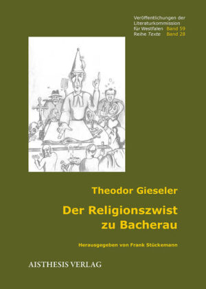 Theodor Gieseler (1805-1888), jüngster Bruder des großen Bonner, später Göttinger Kirchenhistorikers Karl Gieseler (1792-1854), entstammte einer bedeutenden Theologendynastie Westfalens und erlebte als Pfarrer in Hüllhorst bei Lübbecke das Aufkommen der Erweckung in Minden-Ravensberg. Er reagierte 1838 mit dem Roman "Der Religionszwist zu Bacherau", worin er dem Erweckungsprediger Johann Heinrich Volkening (1796-1877) als „Magister Dünkelbock“ ein satirisches Denkmal setzte. Dessen Streitigkeiten mit seiner Gütersloher Gemeinde, welche im Erscheinungsjahr des Romans zu seinem Wechsel nach Jöllenbeck führten, erscheinen nach dem Vorbild von J. F. Coopers "Die Ansiedler" (1823