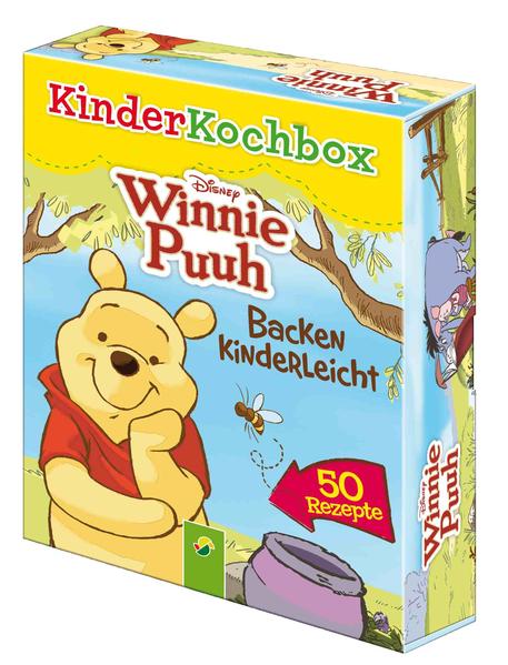 Backen mit Winnie Puuh und seinen Freunden - 51 Karten im handlichen Format - Kinderleichte Rezepte - Anschauliche Rezeptfotos - Klassiker und süße Trends - Pappschachtel mit Klappdeckel 10,5 x 14,5 x 4 cm - 50 farbig illustrierte Rezeptkarten und 1 Übersichtskarte Backen ist toll – und besonders viel Spaß macht es mit Winnie Puuh, Ferkel, I-Aah und Tigger. Auf liebevoll illustrierten Rezeptkarten präsentieren die Vier und ihre Freunde 50 kinderleichte Rezepte, die den Spaß am Backen wecken und einfach zubereitet sind. Schritt für Schritt lernen Kinder Klassiker wie Marmorkuchen, Brownies oder Muffins kennen, aber auch tolle neue Rezepte wie "Winnie Puuhs Knusperkruste", "Tiggers Streifenkuchen" oder "Rabbits Möhrentorte". So ist für jeden Geschmack das Richtige dabei. Ein Backspaß für die ganze Familie – auf praktischen Kärtchen mit Rezeptfotos zum Nachbacken, Ausprobieren und Genießen.