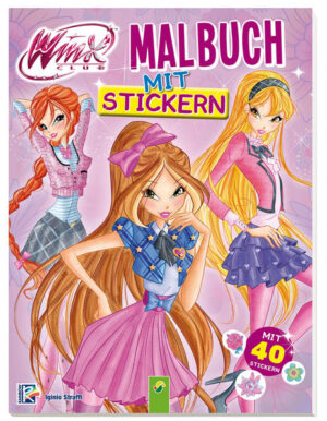 Malbuch mit den WinxDie Winx sind die mutigsten Feen der Magischen Dimension. Die sechs Freundinnen Bloom, Stella, Musa, Tecna, Flora und Layla bestehen gemeinsam jedes Abenteuer. Ob im Feen- Internat Alfea auf Magix oder auf einem anderem Planeten: Die Feen haben für jede Situation das perfekte Styling. In diesem Malbuch zeigen sie dir ihre liebsten Outfits. Als besonderes Extra gibt es 40 Sticker der Feenfreundinnen. Das ultimative Malbuch für alle Feenfans!Toller Ausmalund Stickerspaß mit den Figuren aus der beliebten SerieMit 40 farbenfrohen StickernAbwechslungsreiche Ausmalmotive als kreative KinderbeschäftigungDas ultimative Malbuch für alle Feenfans! ACHTUNG! Nicht fuer Kinder unter drei Jahren geeignet. Erstickungsgefahr wegen verschluckbarer Kleinteile.