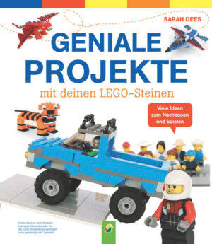 Neue Ideen für die eigene LEGO- Steine- Sammlung 17 Schritt- für- Schritt- Anleitungen in Wort und Bild Spaß am Zusammenbauen und Spielen mit fertigen Projekten Praktische Spiralbindung ermöglicht leichtes Umblättern des Buches Schnapp dir deine LEGO- Steine Sammlung und baue viele tolle neue Spielzeuge aus deinen LEGO- Steinen! Die Schritt- für- Schritt- Anleitungen und unzählige Fotos zeigen dir, wie du schnelle Rennautos und Flugzeuge, lustige Roboter, freche Äffchen oder feuerspuckende Drachen bauen kannst. Nimm deine Minifiguren mit auf einen Flug in deinem neuen Kampfjet oder zeige ihnen wilde Tiere auf einer spannenden Safari. Oder schicke deine Ritter auf ein richtiges Abenteuer, wenn sie sich dem roten Schlangendrachen mit ihrer neuen Wallarmbrust stellen. Dieses Buch fördert die Konzentration, Feinmotorik und Kreativität Ihres Kindes. Darüber hinaus ist das gemeinsame Zusammensetzen eine tolle Gelegenheit für Sie, Zeit mit Ihrem Kind zu verbringen und gemeinsam neue Spielzeuge zu erschaffen. Viel Spaß beim Bauen und Spielen!