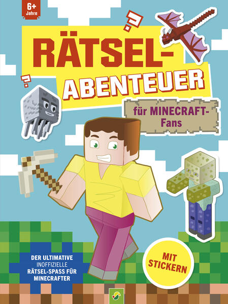 Spannende Rätsel-Abenteuer für Kinder ab 6 Jahren ein Muss für jeden Minecraft-Fan! • Interaktives Erlebnis: Tauche in die faszinierende Welt von Minecraft ein, löse knifflige Rätsel und erlebe spannende Abenteuer. • Spannender Rätsel-Spaß für die Offline-Welt: Spielerisch knobeln und Logik trainieren ganz ohne Computer • Stickerspaß: Mit vielen bunten Aufklebern für echte Minecraft-Fans! Fühlst du dich bereit für ein aufregendes Abenteuer in der Welt von Minecraft? Mit Verstand, Logik und Kreativität kannst du die spannenden Rätsel-Herausforderungen im Universum der bunten Blöcke meistern! Versetze dich in die Rolle eines mutigen Helden oder einer tapferen Heldin und löse viele abwechslungsreiche und knifflige Aufgaben. Auf 80 durchgehend farbigen Seiten erforschst du die unendlichen Möglichkeiten von Oberwelt, Nether und Ender und findest jede Menge spannende Rätsel rund um Steve, Alex und andere Kreaturen aus der Minecraft-Welt. Verschlungene Labyrinthe durch den Nether, Bilderrätsel mit Zombies, Quizfragen für echte Experten, Zeichenübungen und viele weitere spannende Aufgaben bieten ultimative Minecraft-Action. Dein besonderes Extra: 2 Seiten voller bunter Sticker! Achtung: Nicht geeignet für Kinder unter 3 Jahren. Erstickungsgefahr wegen verschluckbarer Kleinteile. 　 Kein offizielles Minecraft-Produkt. Nicht genehmigt von oder verbunden mit Mojang oder Microsoft.