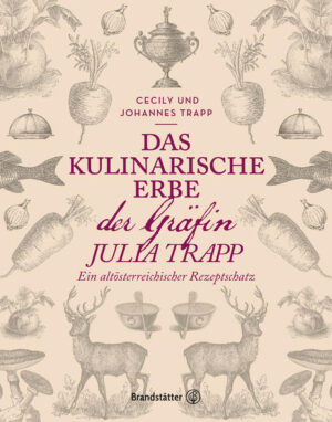 In Südtirol, im sonnigen Vinschgau bei Schluderns, erhebt sich die Churburg, eine der besterhaltenen Schlossanlagen Südtirols. Die Grafen Trapp, seit Mitte des 15. Jahrhunderts in Tirol ansässig, haben die hochmittelalterliche Burg zu einem prächtigen Renaissanceschloss erweitert. Der altösterreichische Rezeptschatz, von Gräfin Julia Trapp gesammelt, beruft sich auf bis zu 200 Jahre alte, in der Familie weitergegebene handschriftliche Aufzeichnungen aus dem gräflichen Leben zwischen der Churburg und dem Palais Trapp in Innsbruck. Eine Sammlung von großem historischem Wert! Zwischen k.u.k. Tradition, Tiroler Kost und böhmischer Küche, von gefüllten Kartoffelkrapferl über Hirschfleisch mit süßer Sauce bis zu Kaiserin-Elisabeth-Kipfel: 60 Rezepte für feine Suppen, Beilagen, Fleisch und viele vegetarische Gerichte. Das einzigartige Koch- und Lesebuch, herausgegeben von Cecily und Johannes Jakob Trapp, vereint alle Facetten der Küchenkultur von 1815 bis in die Zwischenkriegszeit und gibt Einblick in das kulinarische Leben jener Zeit. Der Familienschatz wurde von Angelika Deutsch transkribiert und gemeinsam mit Christoph Fink dem heutigen Rezeptstil angepasst.