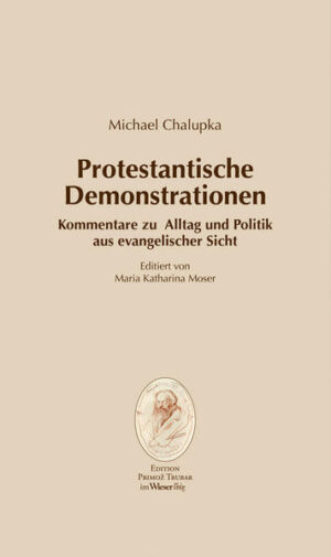 Ein Buch für alle, die wissen wollen, was der Protestantismus in einem katholischen Land wie Österreich Abenteuerliches zu sagen hat. Was kann man von Pu dem Bären über das Fasten lernen? Wie passen Religion und Demokratie zusammen? Warum ist es vernünftig, das Teilnehmer von Weltwirtschaftsgipfeln auf den Esel schauen? Was hat Martin Luther österreichischen Politikern zu sagen, die Menschen das Arbeiten-Wollen beibringen möchten. Und warum sind Demonstranten nicht immer Protestanten, aber Protestanten auch mal Demonstranten? Michael Chalupka kommentiert Beobachtungen aus Alltag und Politik-aus evanglischer Perspektive. Der vorliegende Band präsentiert ausgewählte Texte, die Michael Chalupka in den letzten 15 Jahren für seine Kolumne „Von Gott und der Welt“ in der österreichischen Tageszeitung „Die Krone“ und für den österreichischen Rundfunk verfasst hat. Von Solidarität mit denen, die am Rand der Gesellschaft stehen, Mündigkeit der Gläubigen und Humor zeugen die Texte.