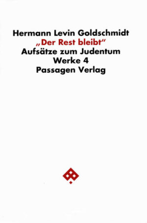 Die in diesem Band gesammelten Aufsätze aus fünf Jahrzehnten-bisher nur teilweise und verstreut erschienen-dokumentieren die geschichtsmächtige Bedeutung des Judentums. Der Bogen spannt sich vom biblischen Ursprung bis zur Gegenwart.Von Aufsätzen zum Thema Mose