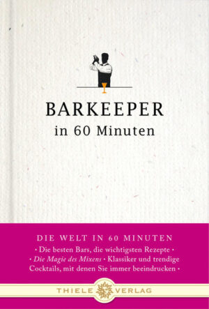 Sie wollen erleben und verstehen, wie der Barkeeper mit der Präzision eines Wissenschaftlers und der Kreativität eines Künstlers aus vielen einzelnen Zutaten einen unvergesslichen Drink mixt? Oder selbst hinter dem Bartresen klassische Rezepte und neue Nuancen des trinkfreudigen Genusses ausprobieren? Nach der Lektüre dieses kleinen Buches werden Sie Ihren Freundeskreis verblüffen - wenn Sie zum Beispiel einen perfekten „Long Island Ice Tea“ (nicht ganz ohne!) oder einen „Cocobelle“ (alkoholfrei) lässig und wie selbstverständlich servieren! Und wenn Sie nicht selbst zum Mixologen werden wollen - mit diesem Buch finden Sie sich in jeder Barkarte zurecht.